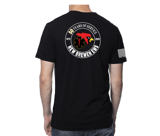 NBEMS 50th Long Sleeve Unisex T-shirt Black (Members Only)