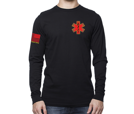 New Bremen EMS Long Sleeve Unisex T-shirt Black (Members Only)