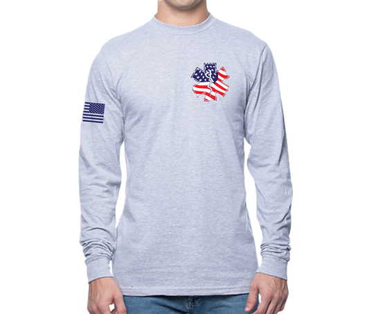 New Bremen EMS Long Sleeve Unisex T-shirt Gray (Members Only)