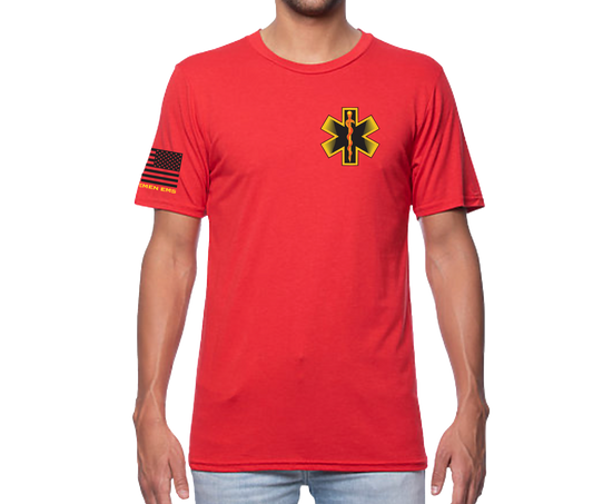 New Bremen EMS Short Sleeve Unisex T-shirt Red (Members Only)