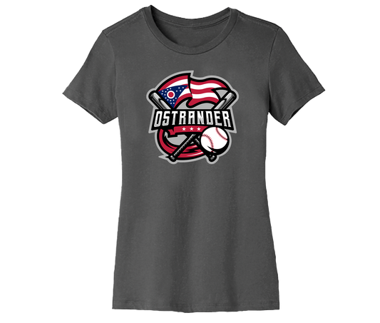 Ostrander Baseball 2024 Official Logo Women's Short Sleeve Tee