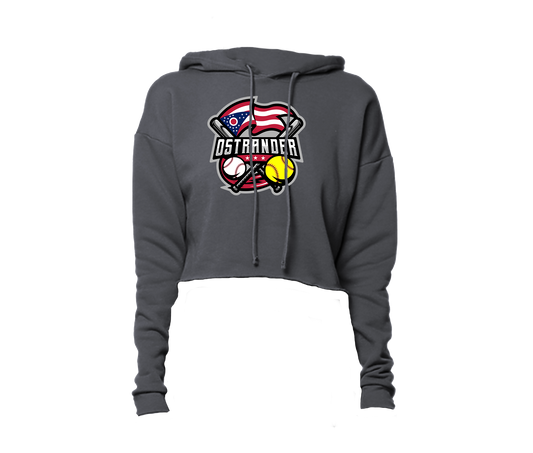 Ostrander Baseball/Softball 2024 Official Logo Women's Crop Hoodie