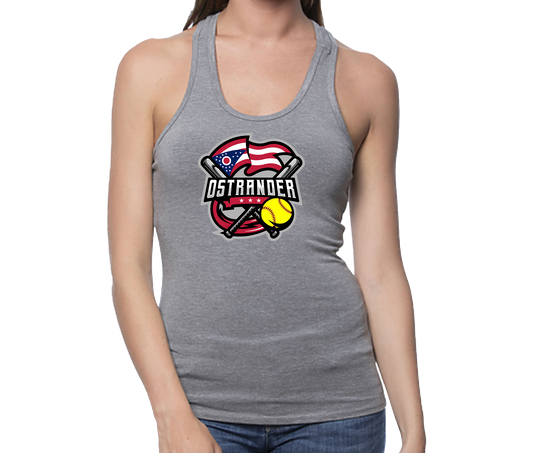 Ostrander Softball 2024 Official Logo Women's Bamboo/Spandex Racer Tank