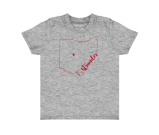 Ostrander OH Outline Toddler & Youth Short Sleeve T-shirt