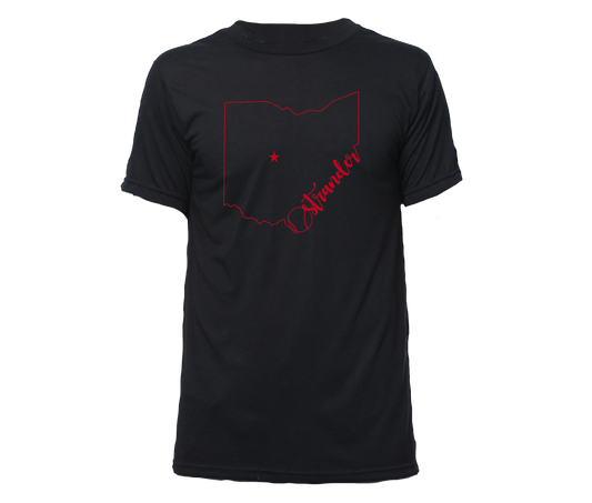 Ostrander OH Outline Unisex Athletic T-shirt