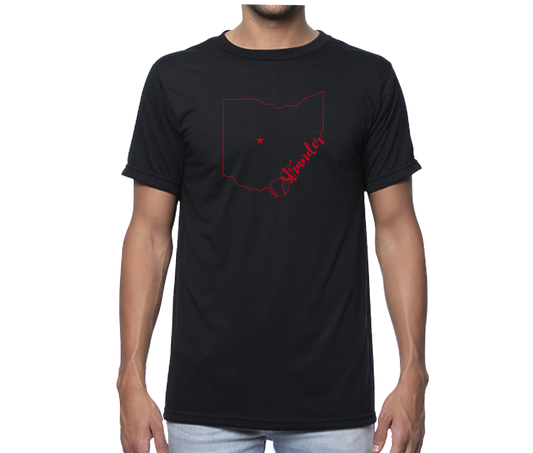 Ostrander OH Outline Unisex Short Sleeve Tee