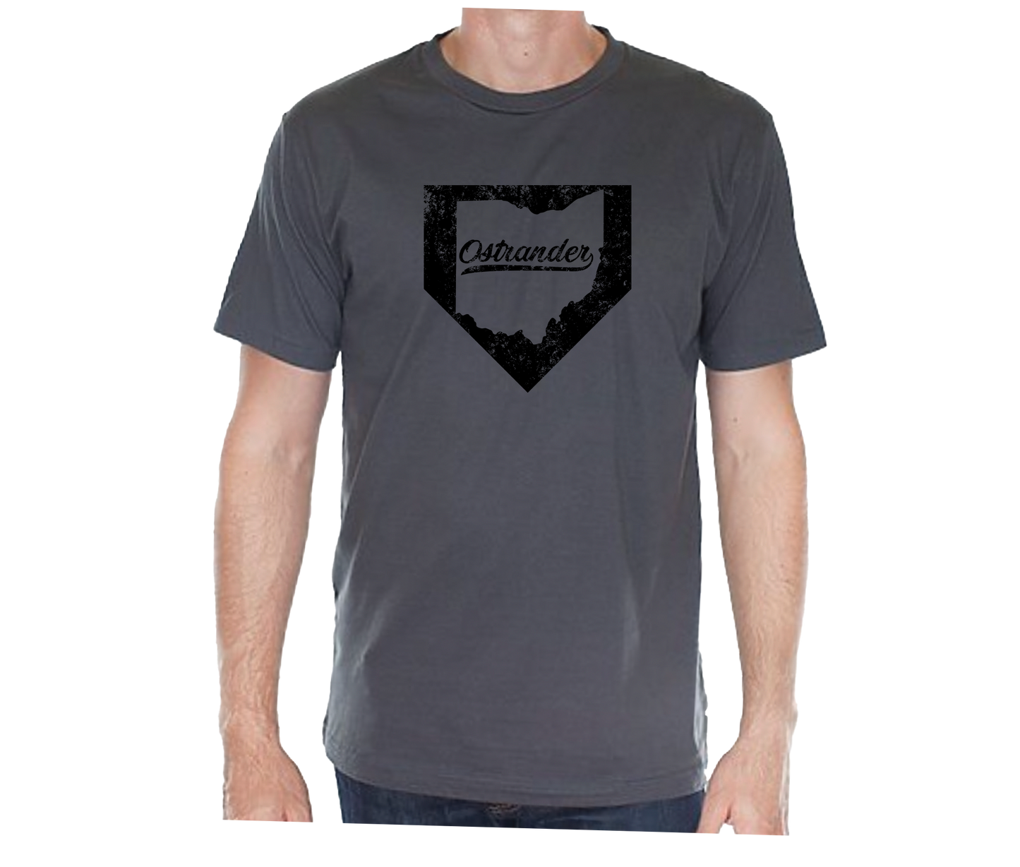 Ostrander OH Home Plate Unisex Short Sleeve Tee