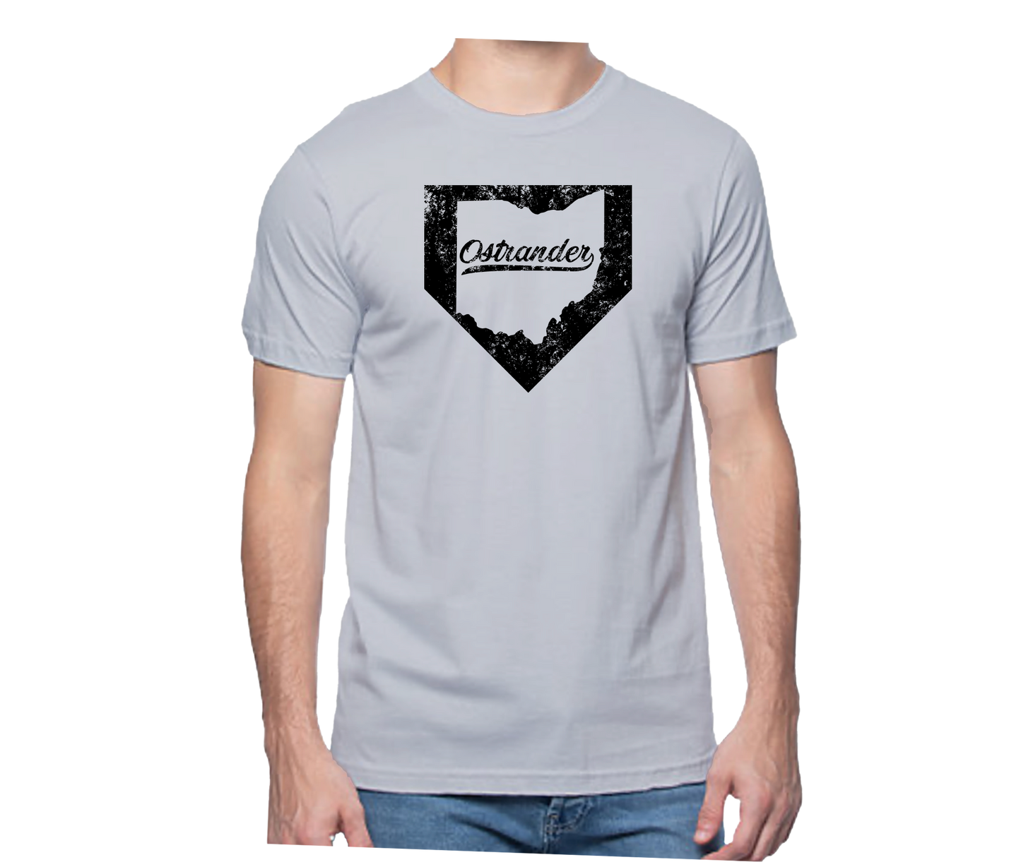 Ostrander OH Home Plate Unisex Short Sleeve Tee