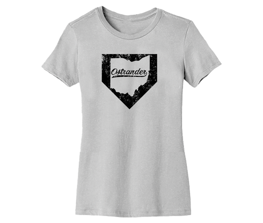 Ostrander OH Home Plate Women's Short Sleeve Tee