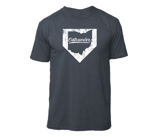 Ostrander OH Home Plate Unisex Athletic T-shirt