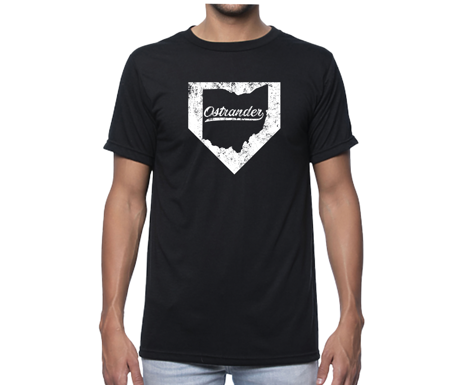 Ostrander OH Home Plate Unisex Short Sleeve Tee