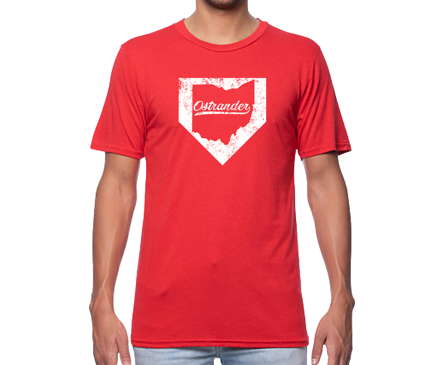 Ostrander OH Home Plate Unisex Short Sleeve Tee