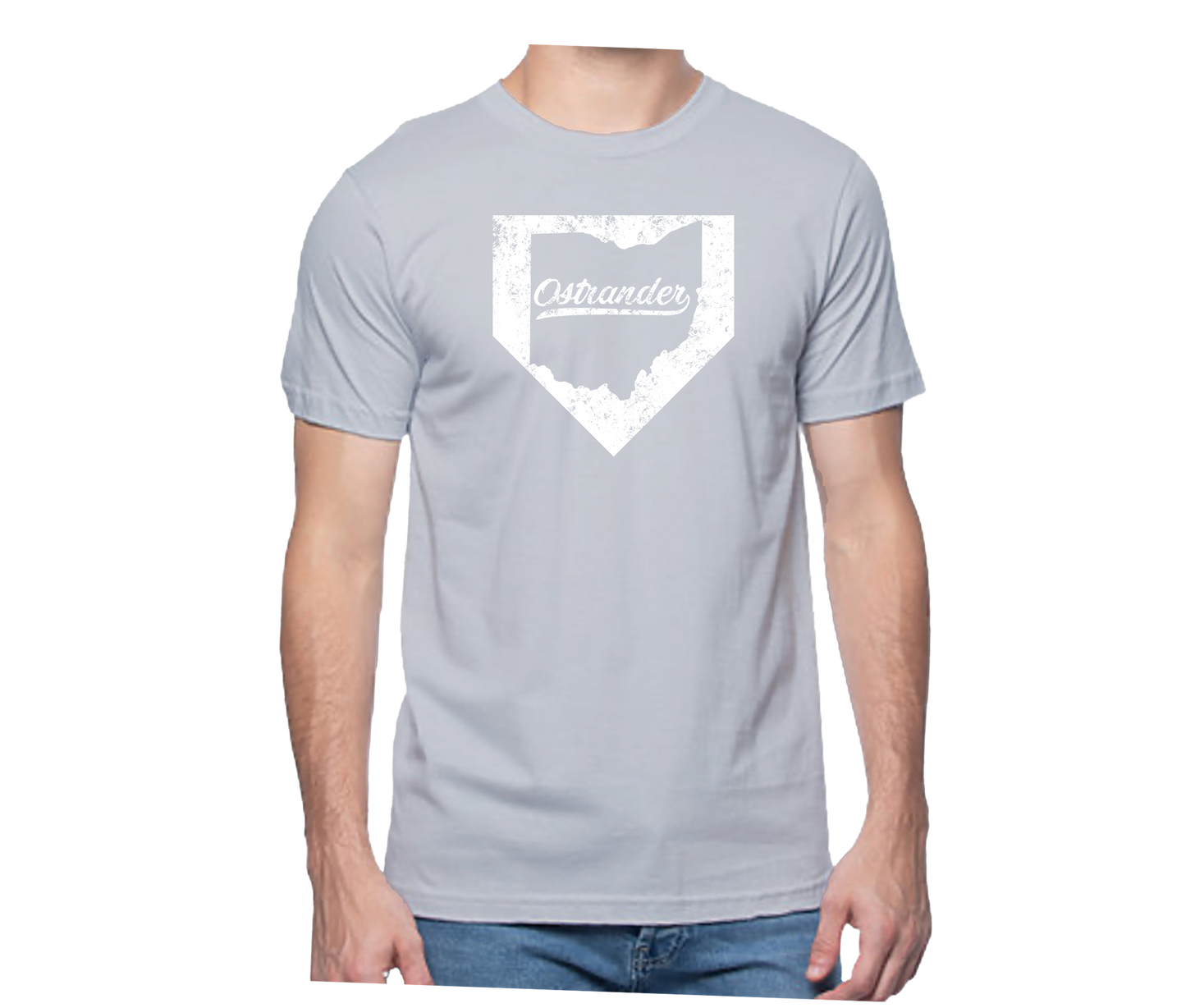 Ostrander OH Home Plate Unisex Short Sleeve Tee