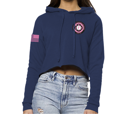 Orange 361 PINK Women's Crop Hoodie