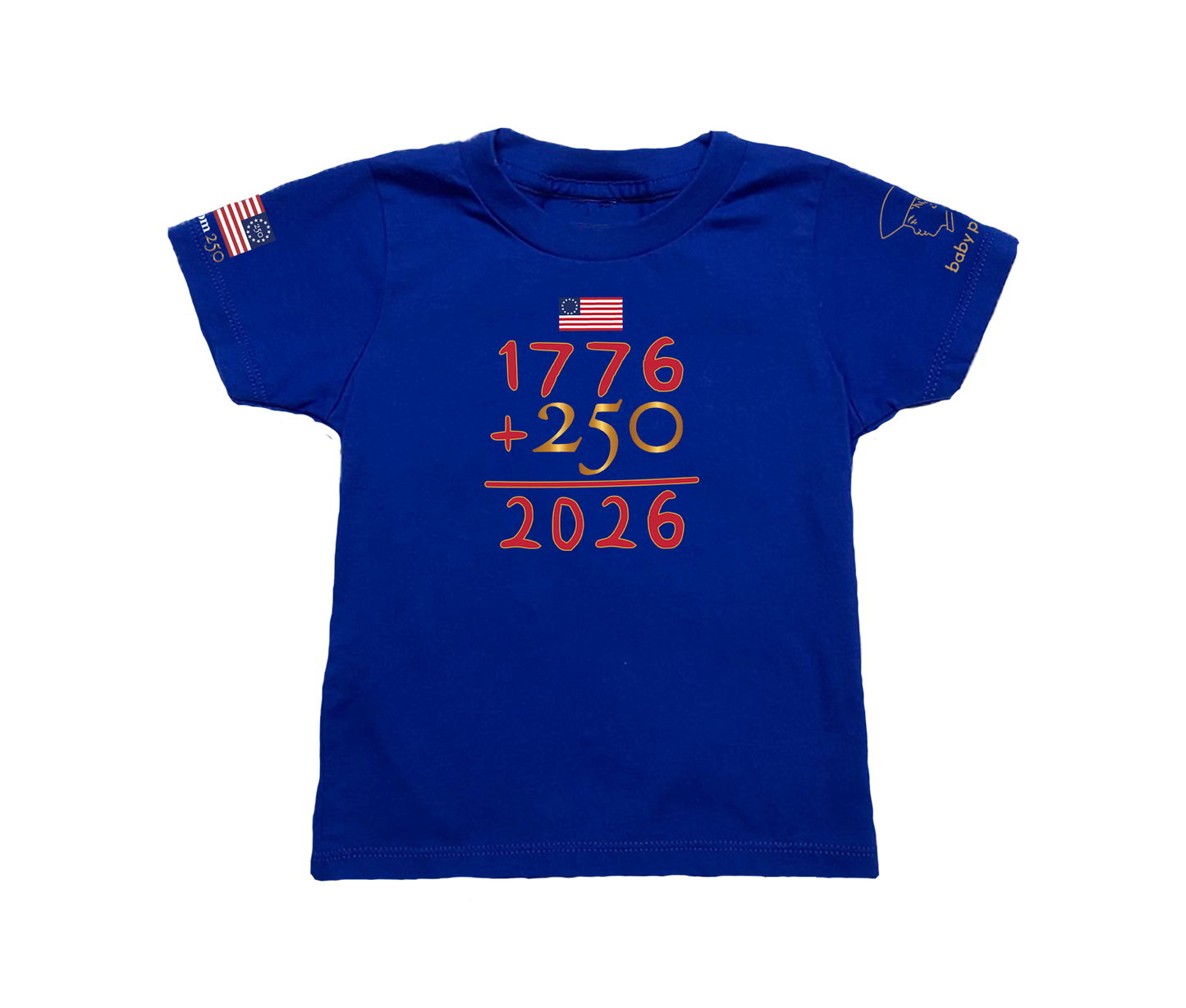 Freedom 250 American Math Short Sleeve Toddler & Youth T-shirt