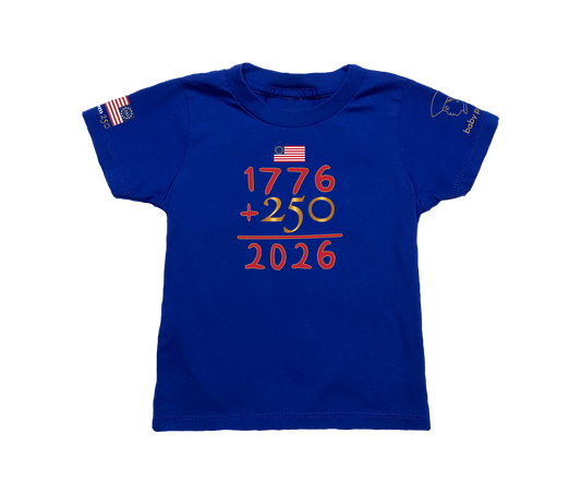 Freedom 250 American Math Short Sleeve Toddler & Youth T-shirt