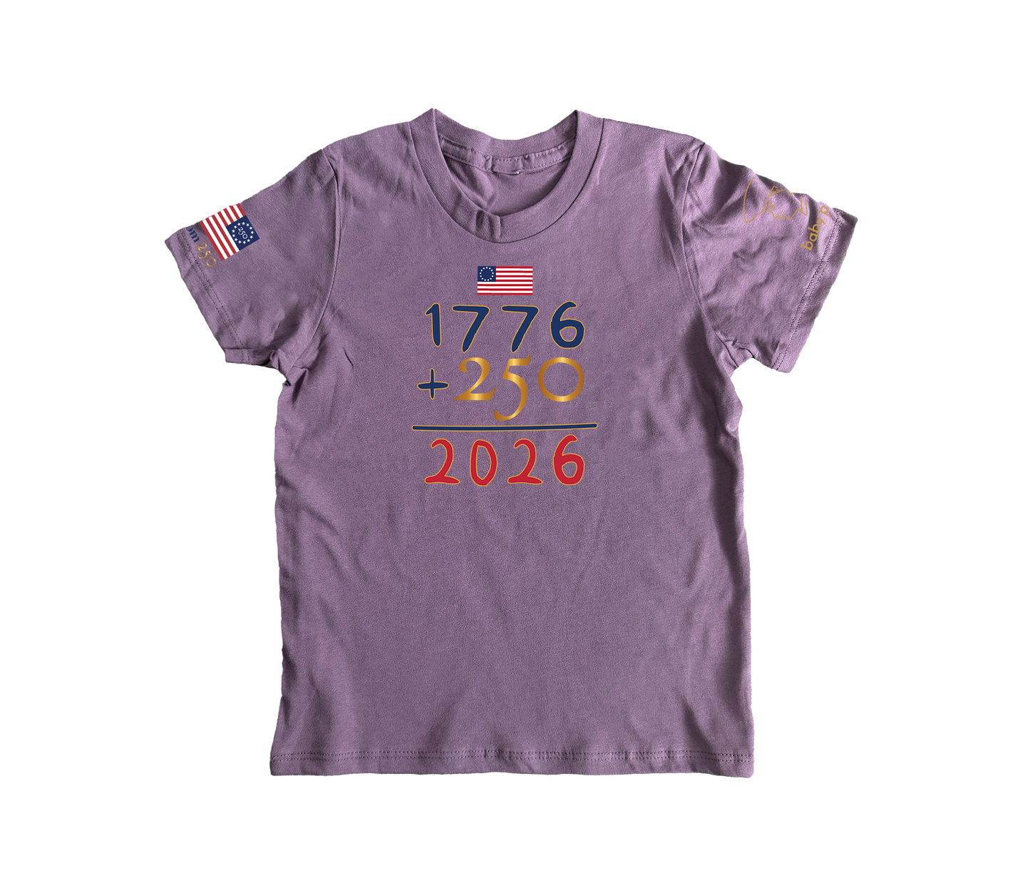 Freedom 250 American Math Short Sleeve Toddler & Youth T-shirt