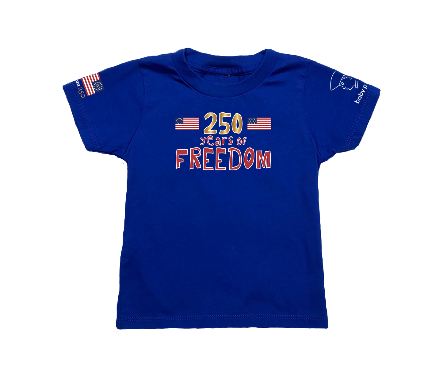 250 Years of Freedom Short Sleeve Toddler & Youth T-shirt