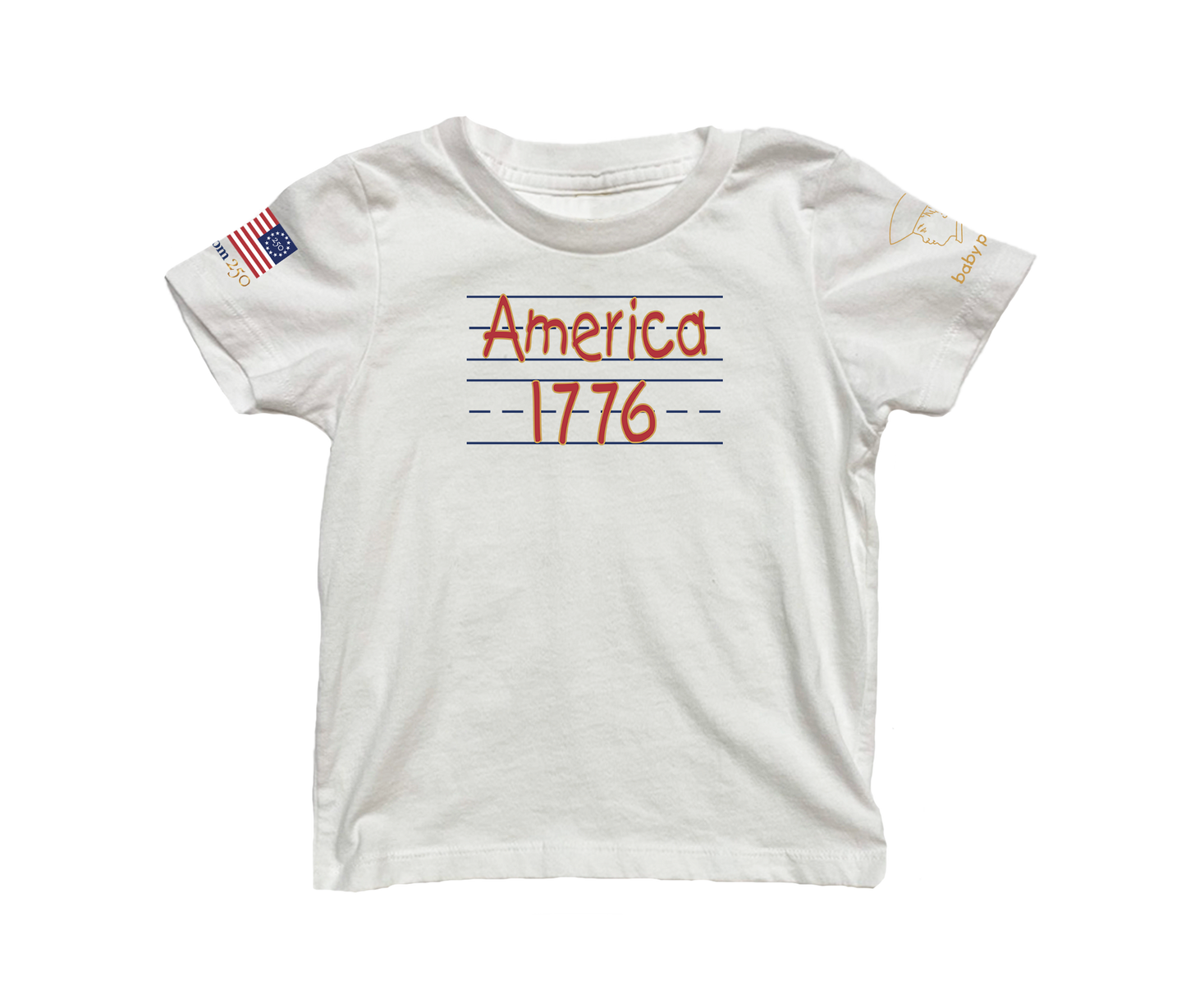 America 1776 Short Sleeve Toddler & Youth T-shirt