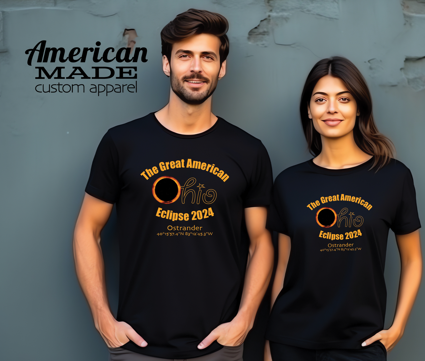 Eclipse 2024 *Ostrander* Unisex/Toddler/Youth T-shirt