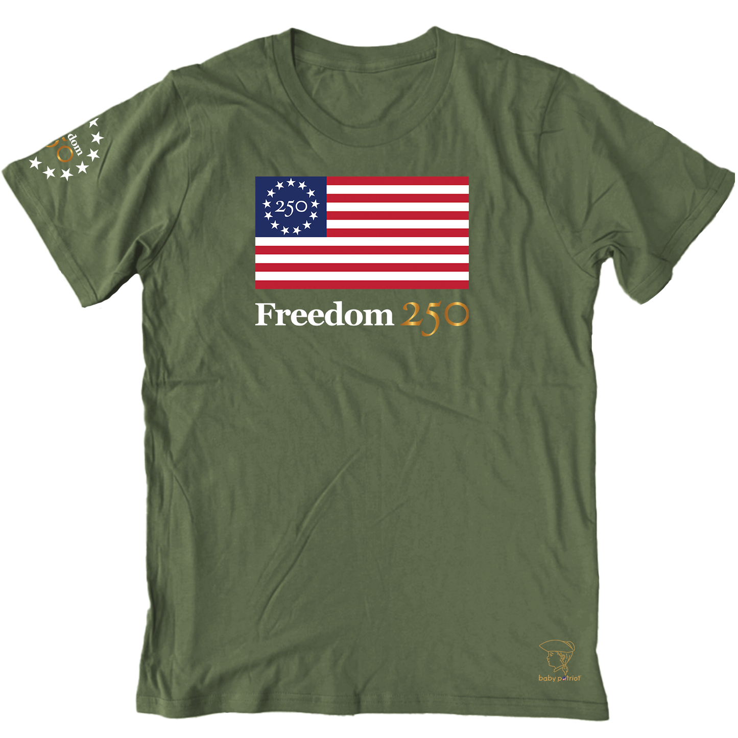 Freedom 250 Flag Short Sleeve Unisex T-shirt