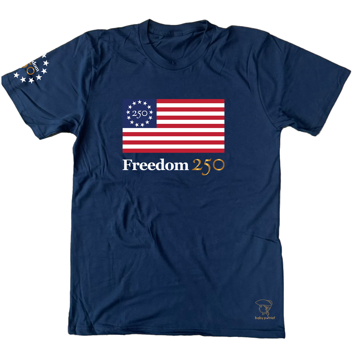 Freedom 250 Flag Short Sleeve Unisex T-shirt