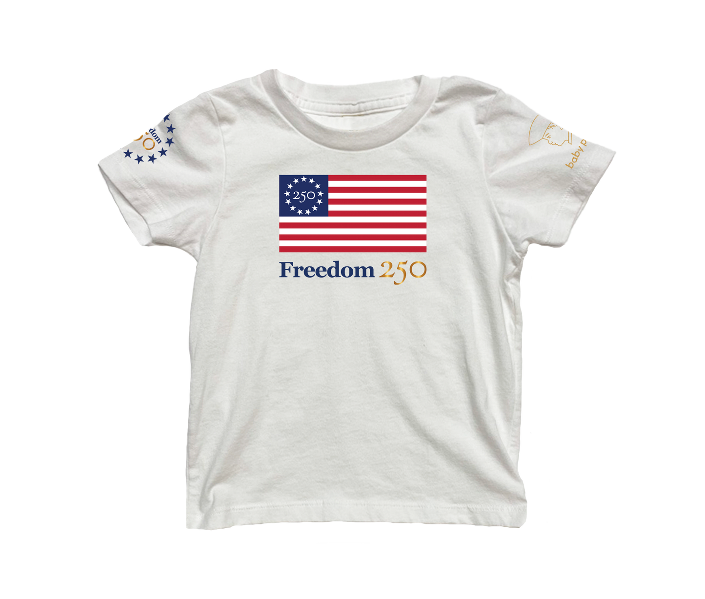 Freedom 250 Flag Short Sleeve Toddler & Youth T-shirt