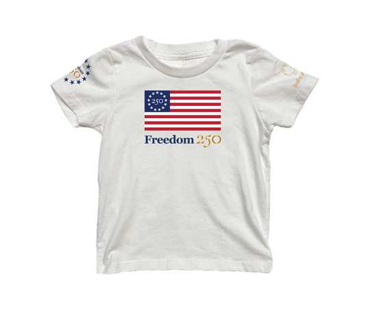 Freedom 250 Flag Short Sleeve Toddler & Youth T-shirt