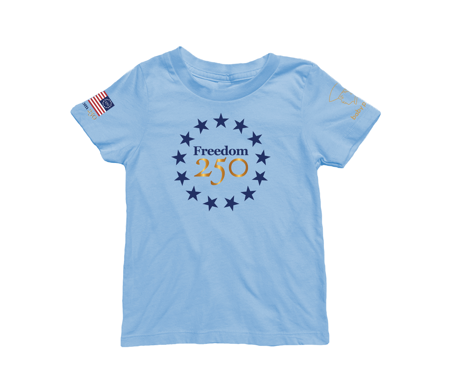 Freedom 250 Stars Short Sleeve Toddler & Youth T-shirt