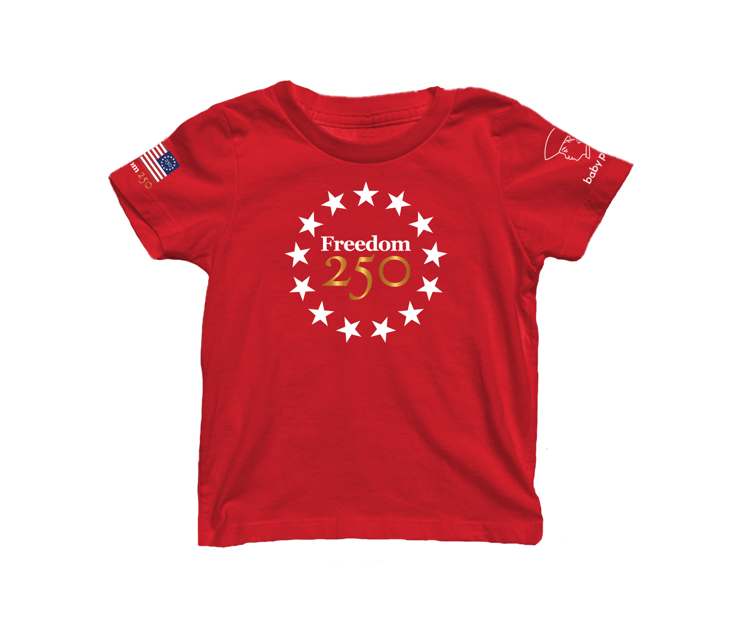 Freedom 250 Stars Short Sleeve Toddler & Youth T-shirt