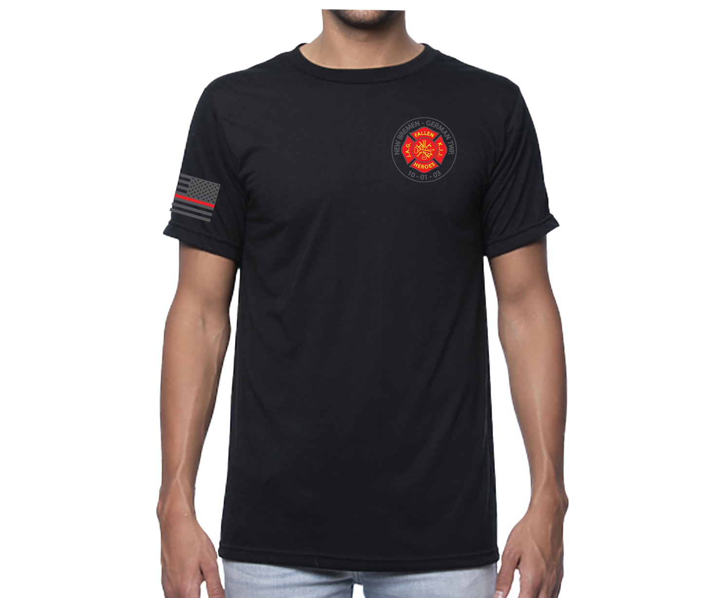 NBFD Short Sleeve Unisex T-shirt Black (Members Only)