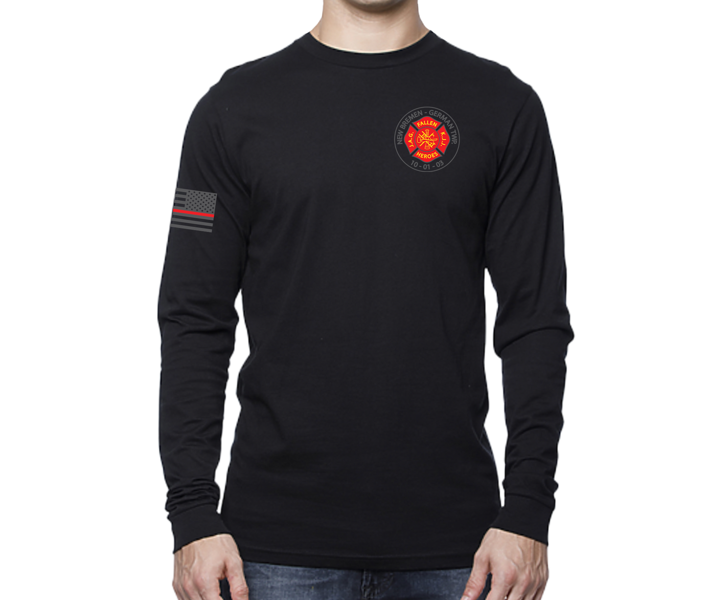 NBFD Long Sleeve Unisex T-shirt Black (Members Only)
