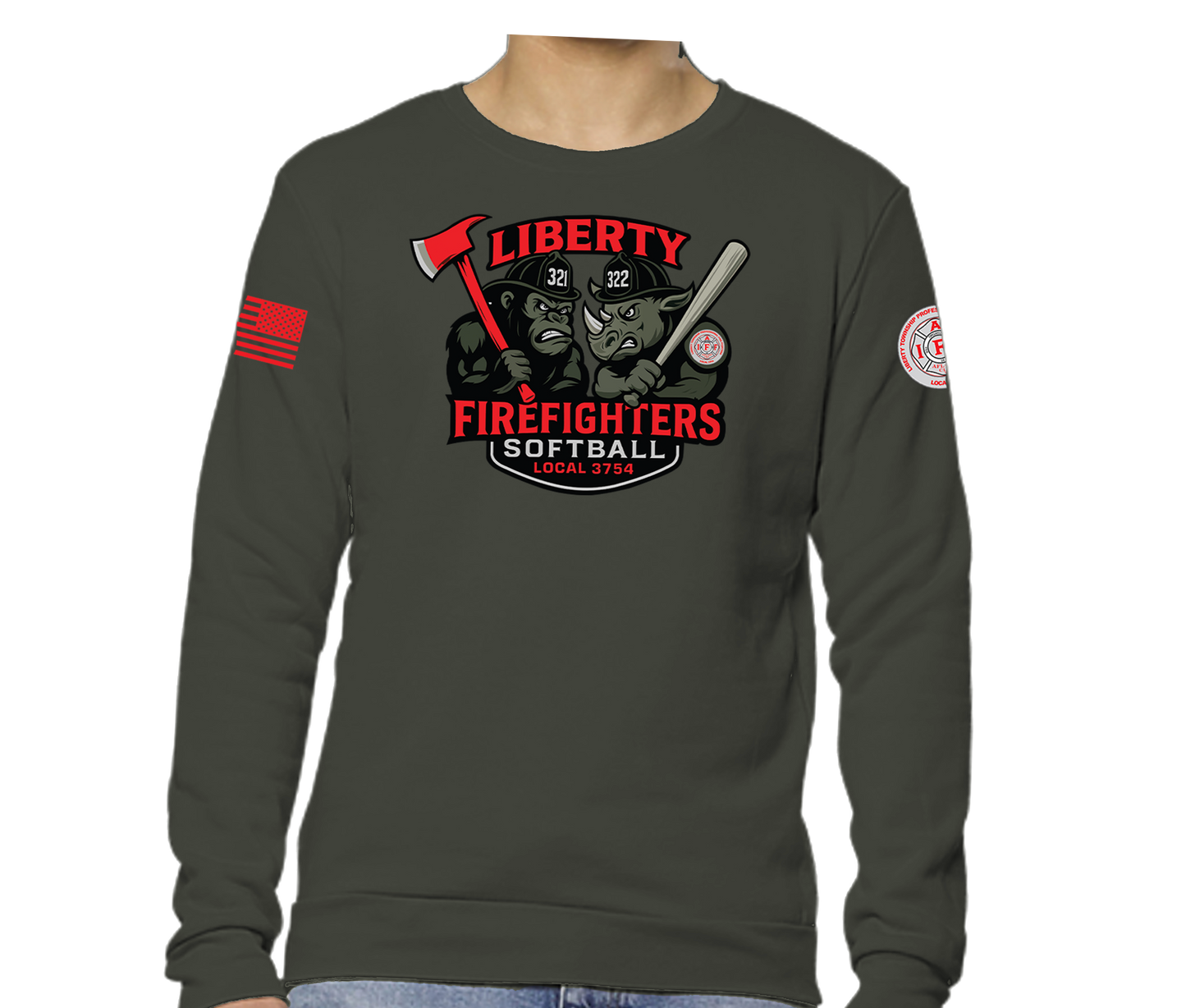 LTFD Softball 2025 Unisex Crew Sweatshirt