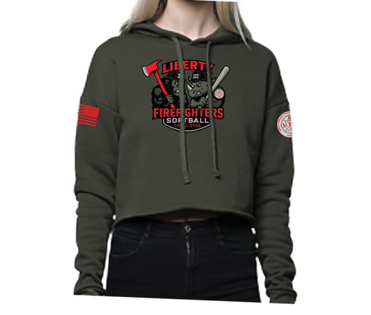 LTFD Softball 2025 Women's Crop Hoodie