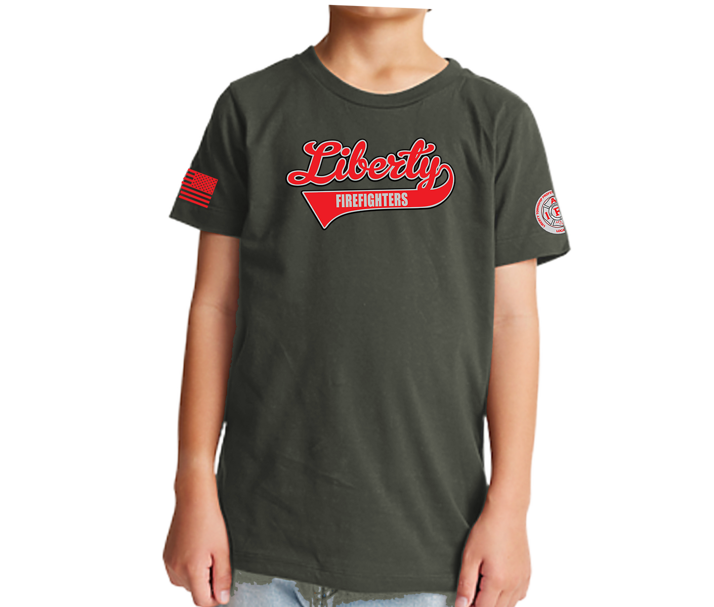 Liberty Softball Script 2025 Infant, Toddler & Youth Short Sleeve T-shirt