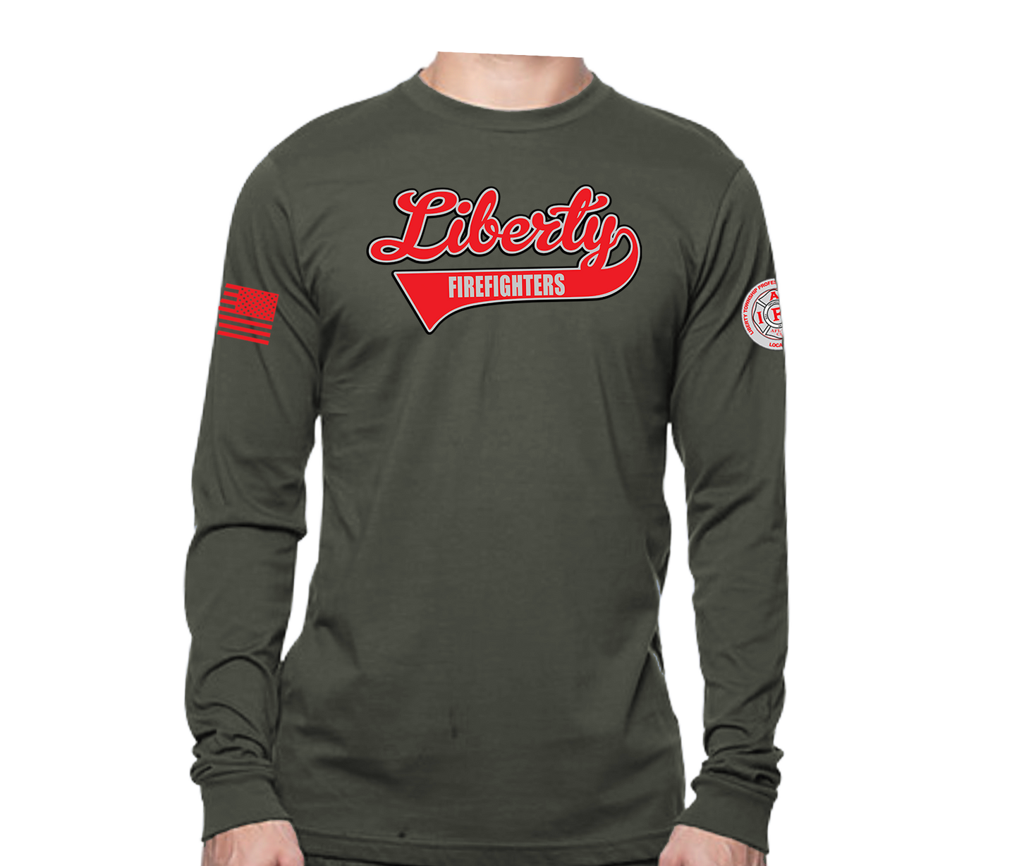 Liberty Softball Script 2025 Long Sleeve Unisex T-shirt