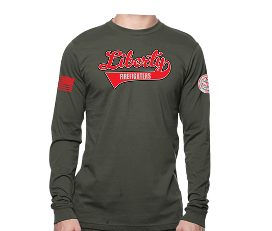Liberty Softball Script 2025 Long Sleeve Unisex T-shirt