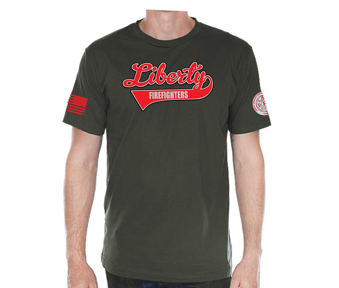 Liberty Softball Script 2025 Short Sleeve Unisex T-shirt