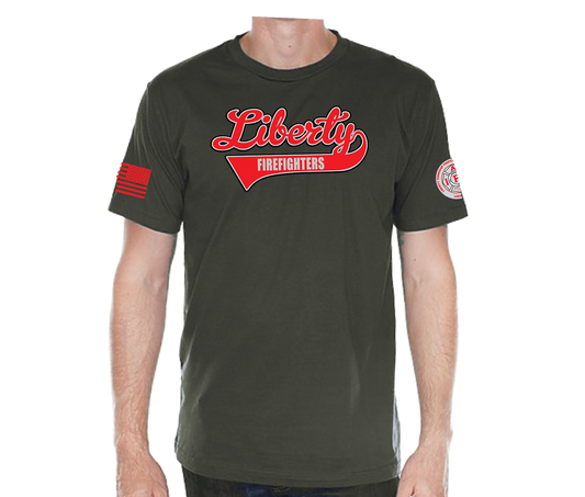 Liberty Softball Script 2025 Short Sleeve Unisex T-shirt