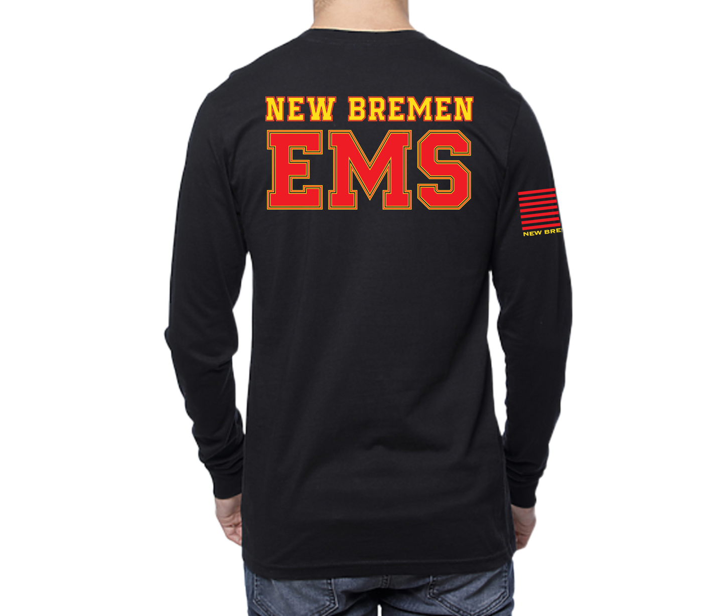 New Bremen EMS Long Sleeve Unisex T-shirt Black