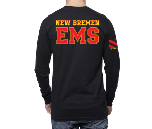 New Bremen EMS Long Sleeve Unisex T-shirt Black