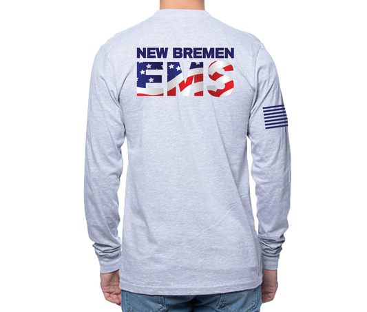 New Bremen EMS Long Sleeve Unisex T-shirt Gray