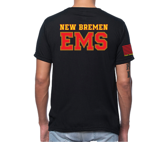 New Bremen EMS Short Sleeve Unisex T-shirt Black