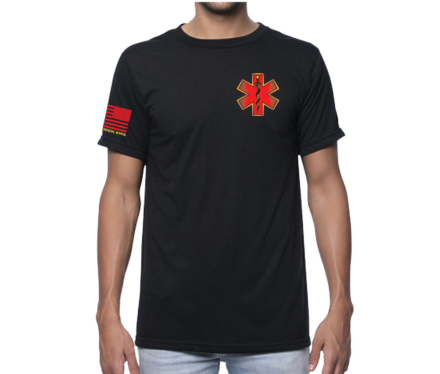 New Bremen EMS Short Sleeve Unisex T-shirt Black