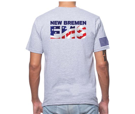 New Bremen EMS Short Sleeve Unisex T-shirt Gray