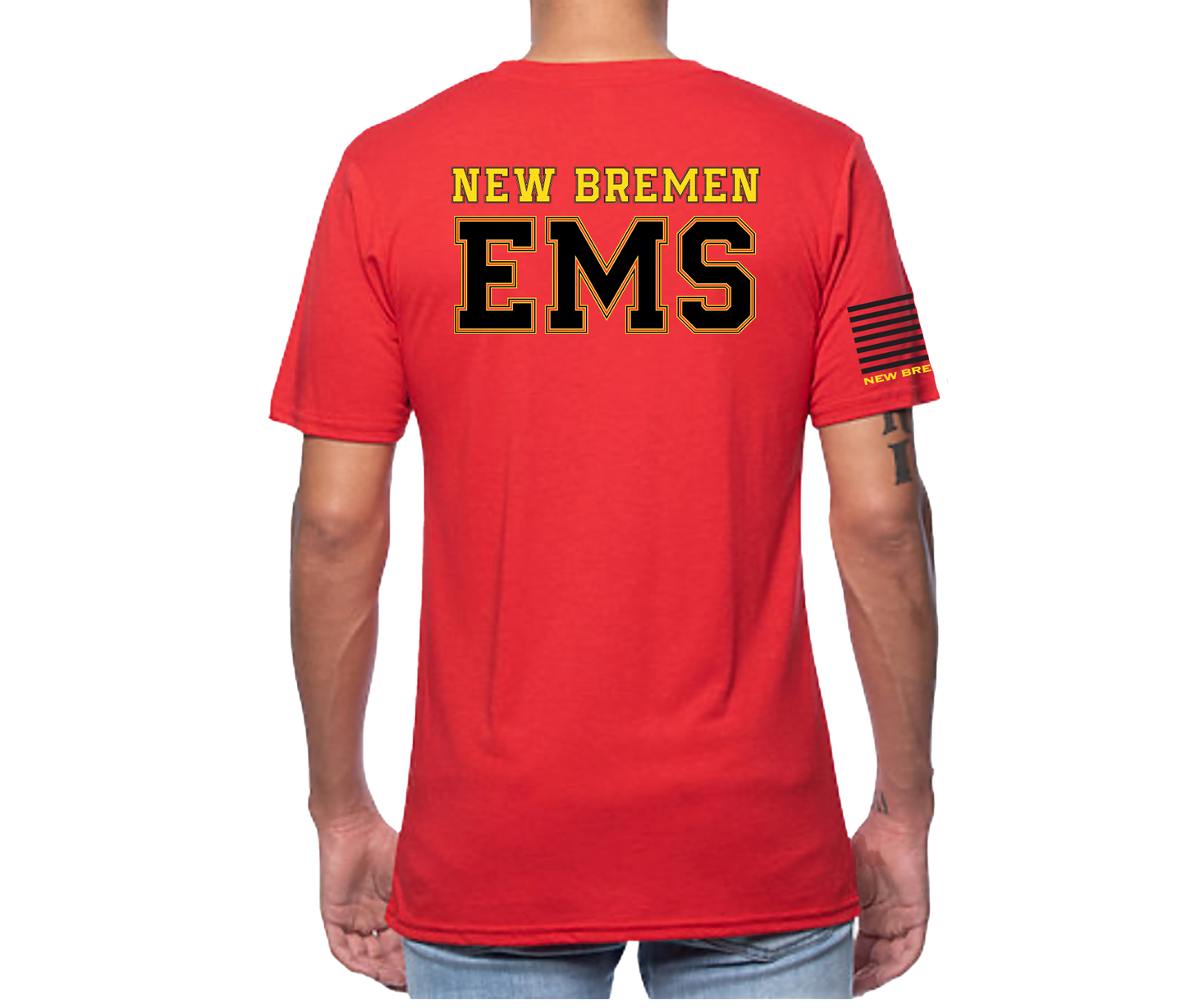 New Bremen EMS Short Sleeve Unisex T-shirt Red