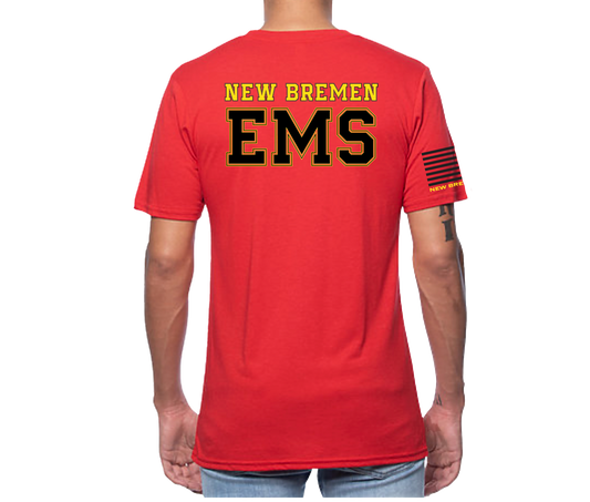 New Bremen EMS Short Sleeve Unisex T-shirt Red