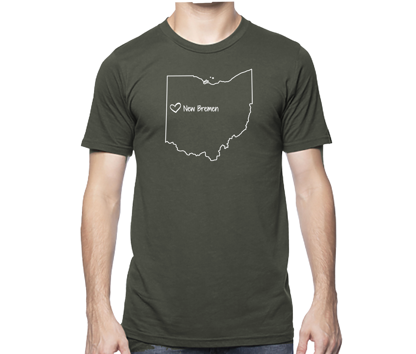 NB Ohio Map Short Sleeve Unisex T-shirt