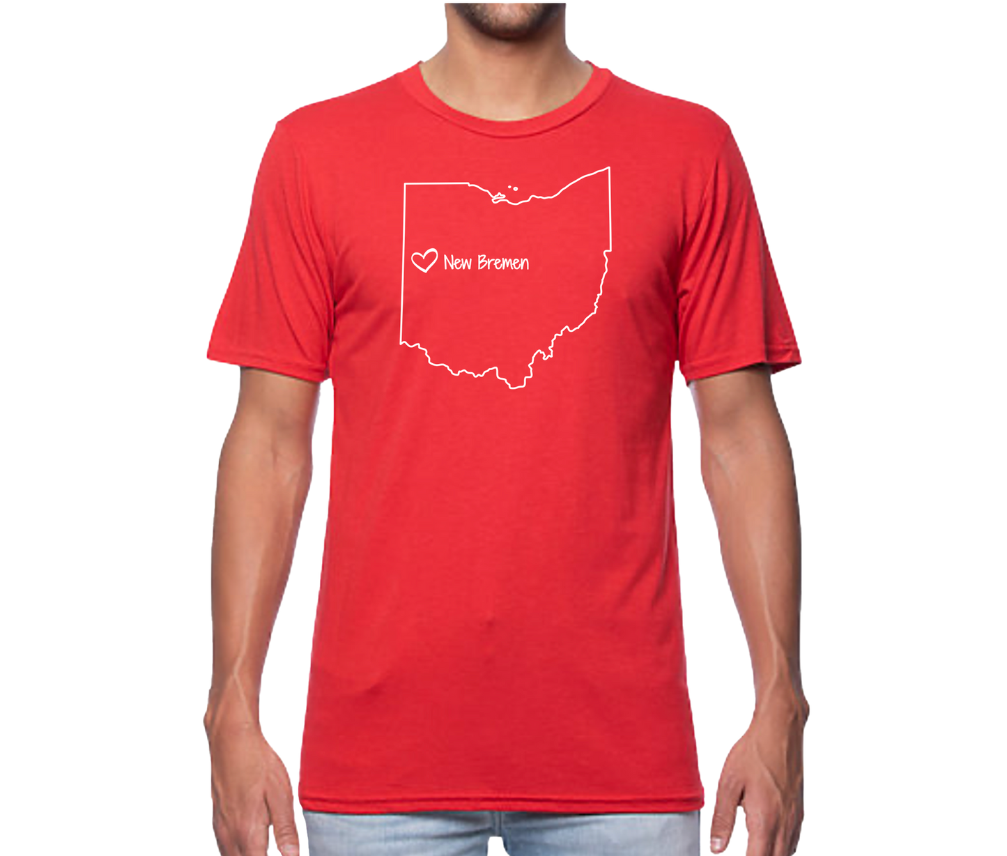 NB Ohio Map Short Sleeve Unisex T-shirt