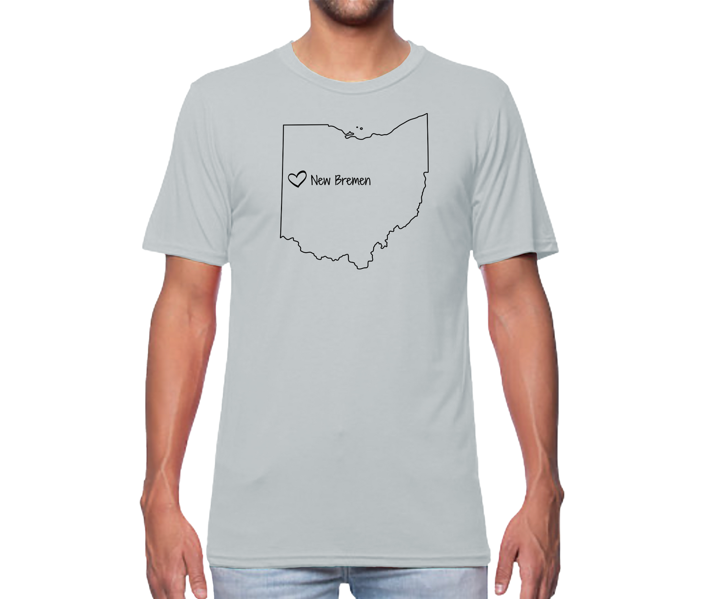 NB Ohio Map Short Sleeve Unisex T-shirt